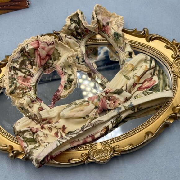 🆕 ZIMMERMANN KIDS 🧿 NWT Waverly Trim Frill Bikini Set, Cream Floral - Sz 4Y - Picture 5 of 10